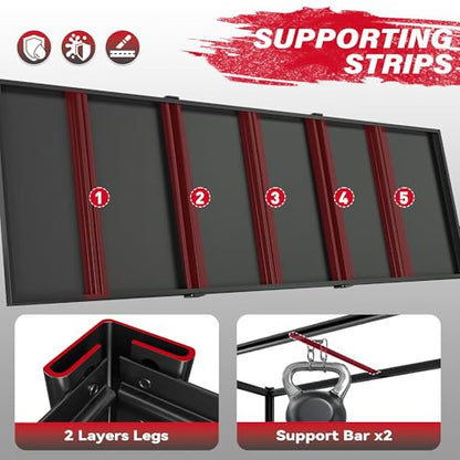 Heavy Duty Storage Shelves 3500LBS for Garage Workshop Warehouse