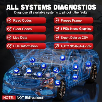 IP608 Full System OBD2 Scanner Diagnostic Tool
