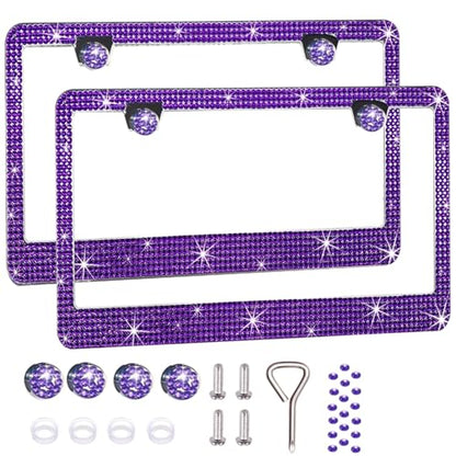 2 Pack License Plate Frames for Women