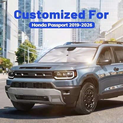 Car Windshield Sun Shade Umbrella for Honda Passport 2019