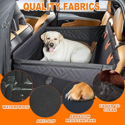 Dog Car Seat for Large Medium Dogs with Seat Belt