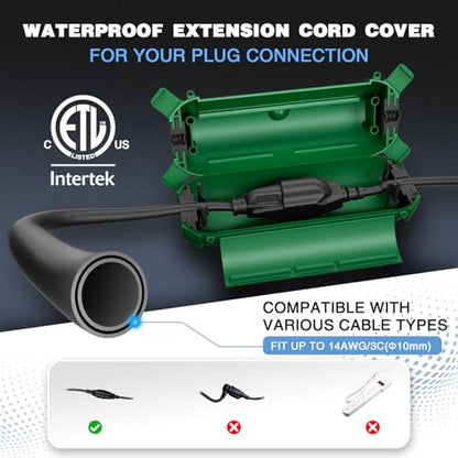 Outdoor Extension Cord Cover (6 Count)