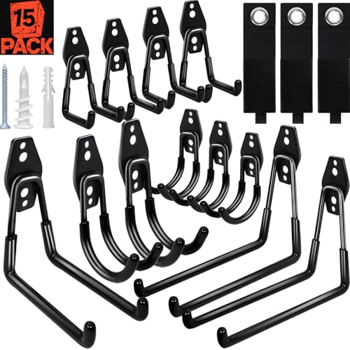 15pcs Garage Storage Wall Hooks
