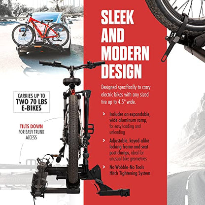 Destination E Hitch Bike Rack with Ramp for 2 Bikes (2 Count)