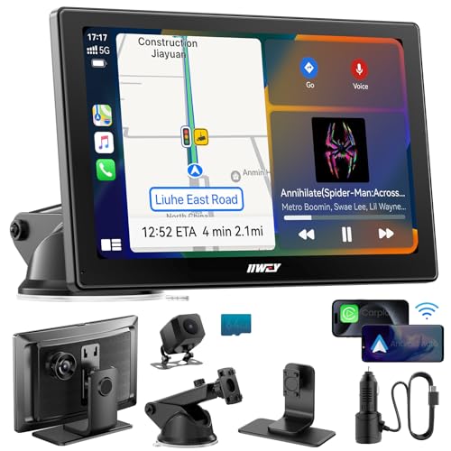 IK5 9" Wireless Apple CarPlay & Android Auto Screen