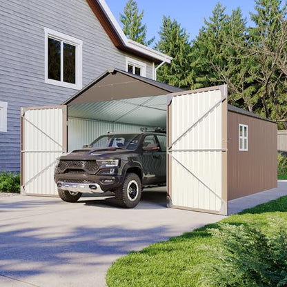 12'x20' Carport Shed Outdoor Metal Storage Sheds