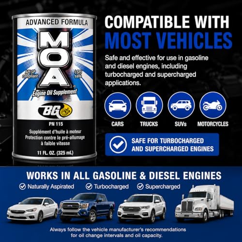 BG Advanced Formula MOA PN 115 Motor Oil Additive (66 Fl Oz)