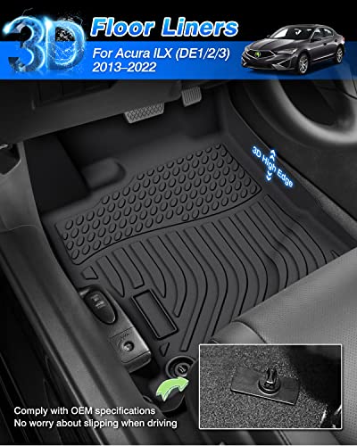 Floor Mats Custom Fit for Acura ILX 2013 (3 Count)