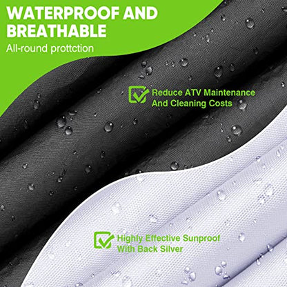 ATV Cover Heavy Duty Waterproof 4 Wheeler Cover for Honda L