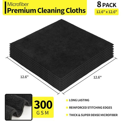 Microfiber Cleaning Cloth (8 Count)