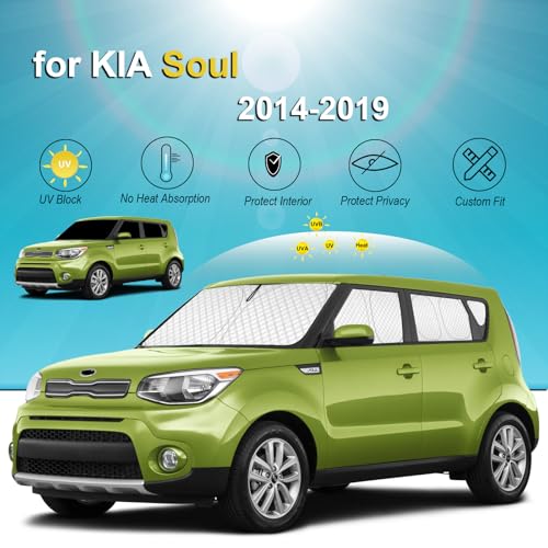 8pcs Thicken Sun Shades for Kia Soul 2014 (8 Count)