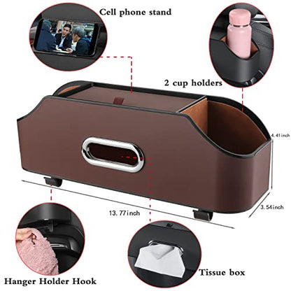 Car Seat Back Organizer with Cup Holders (22.9281 Ounce)