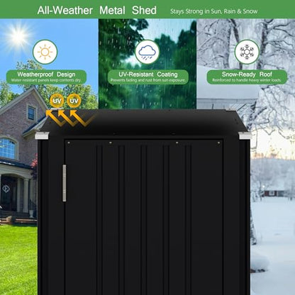 22 Cuft Vertical Storage Shed Without Adjustable Shelves