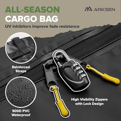 64"x39"x4" Roof Rack Cargo Basket with 21.5 Cu Ft Bag