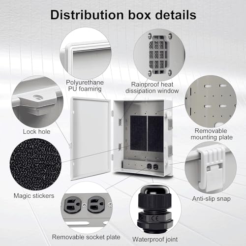 Outdoor Electrical Junction Box with High Power Outlet