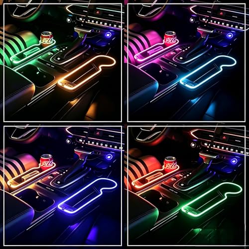 7 Color Led Car Seat Gap Organizer with 56W Cigarette Lighter Adapter