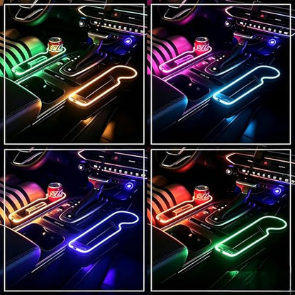 7 Color Led Car Seat Gap Organizer with 56W Cigarette Lighter Adapter