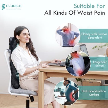 Lumbar Support Pillow and Neck Headrest Pillow for Office Chair Car