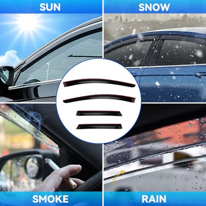 4pcs Window Visors Rain Guards for 2015 (4 Count)