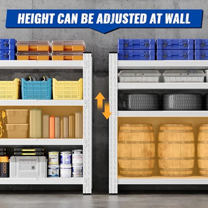 60" W Storage Shelves 5000lbs Garage Metal Shelving Heavy Duty Garage Shelves Adjustable Storage Shelves for Industrial