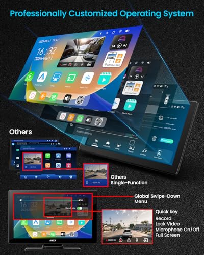 IK5 9" Wireless Apple CarPlay & Android Auto Screen