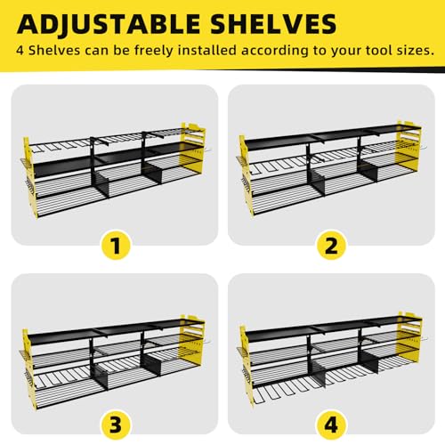 Power Tool Organizer Wall Mount with 12