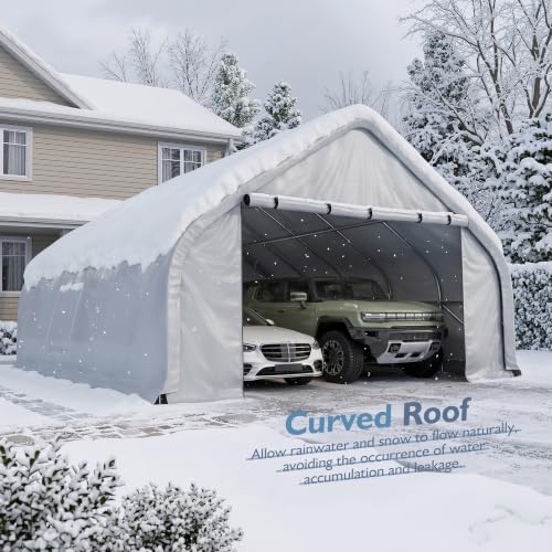 20x20 FT Heavy Duty Curved Carport