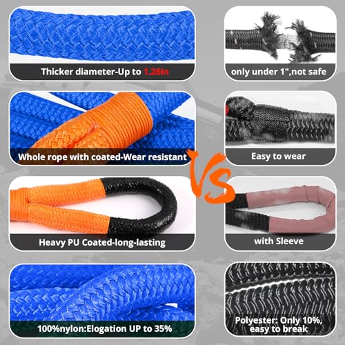 Kinetic Recovery Tow Rope