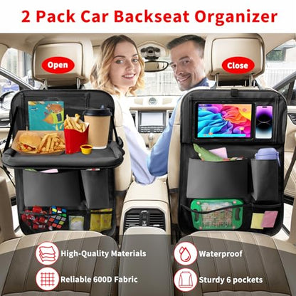 Car Backseat Organizer with Tablet Holder (2 Count)