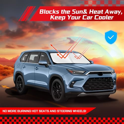 Windshield Sun Shade for Toyota Grand Highlander 2024