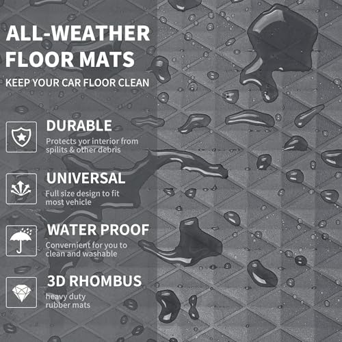 Gray Rubber Car Mats