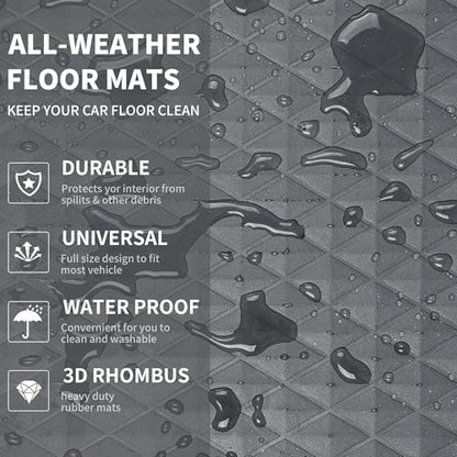 Gray Rubber Car Mats