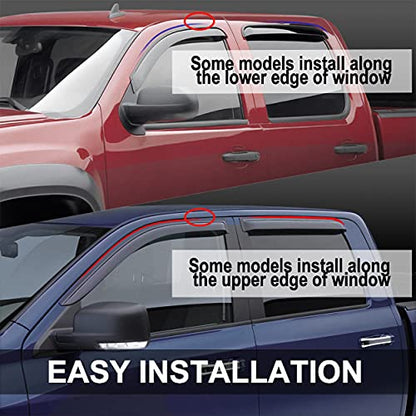 Window Visors Rain Guards for 2016