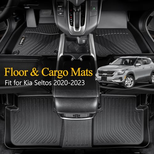 Floor Mats & Cargo Mats Set Fit Kia Seltos 2020
