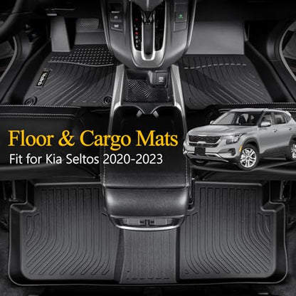 Floor Mats & Cargo Mats Set Fit Kia Seltos 2020