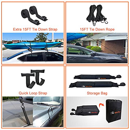 Kayak Car Roof Rack Pad for Kayak Surfboard SUP Canoe Soft Roof Rack Pads