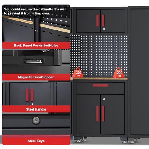 18 Piece Corner Garage Storage Cabinet System (18 Count)