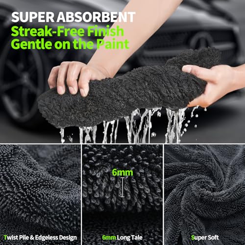Ultra Absorbent Car Drying Towels with Storage Bag (3 Count)