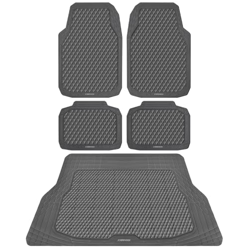 Gray Rubber Car Floor Mats & Cargo Liners