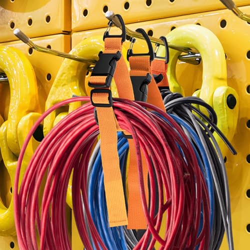 6 Pack Adjustable Extension Cord Holder Straps (6 Count)