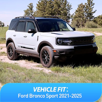 in Channel Rain Guards for Ford Bronco Sport 2021 (4 Count)