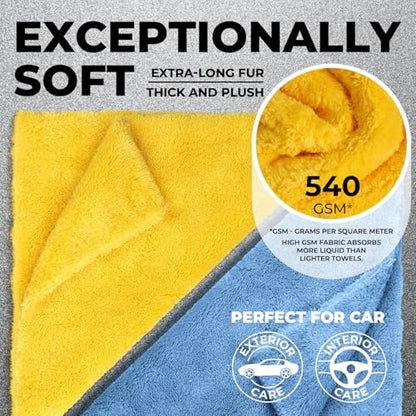 Edgeless Microfiber Car Towels (6 Count)