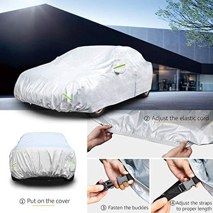Silver Weatherproof Car Cover