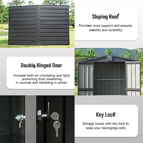 Galvanized Steel Garden Shed