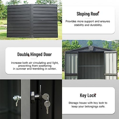 Galvanized Steel Garden Shed