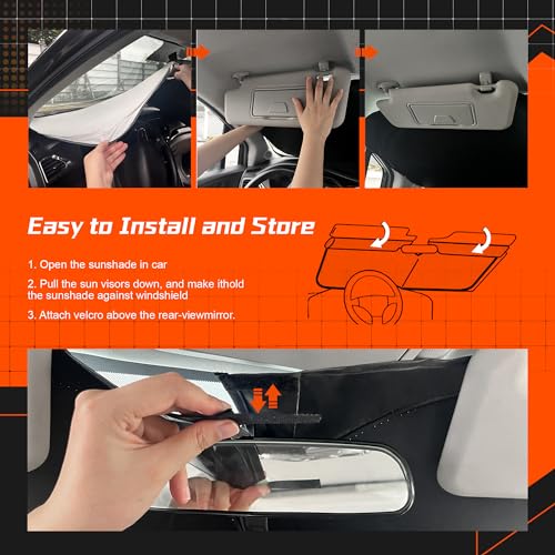 Custom Fit Windshield Sun Shade for Ford Explorer 2011