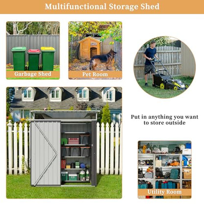 5 x 3 x 6 FT Outdoor Storage Shed Clearance