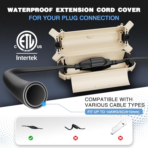 Outdoor Extension Cord Cover (3 Count)