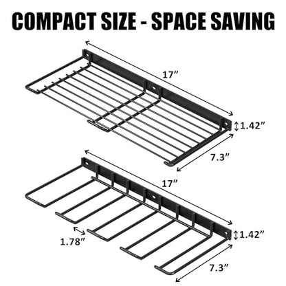 Wall Mounted Drill Rack & Tool Shelf