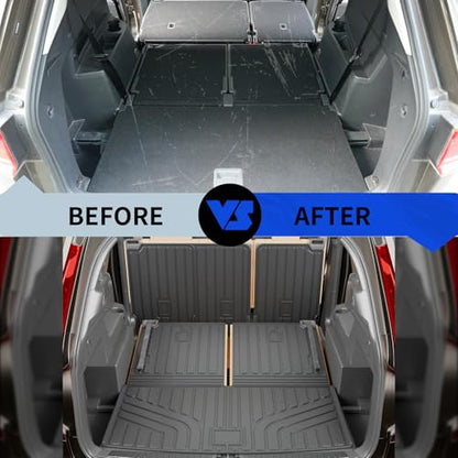 Trunk Mat+2nd&3rd Row Backrest Mats for 2018